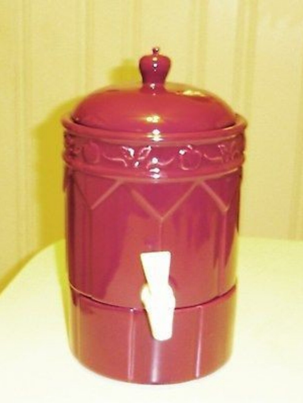 2 Pc Hot Chocolate Ceramic Warmer Pot And Apple Cider Ceramic Warmer &Dispenser